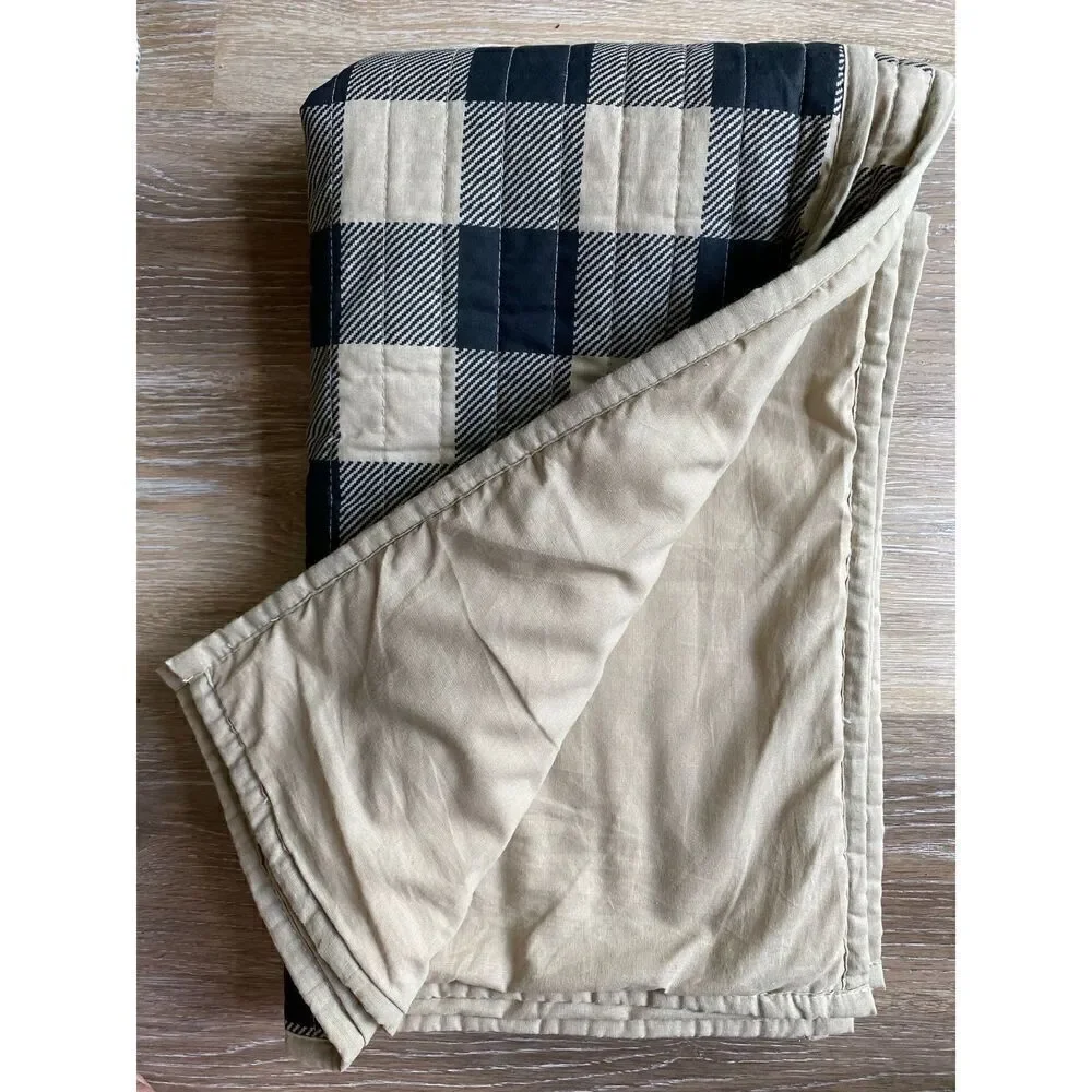 Buffalo plaid bed pillow shams